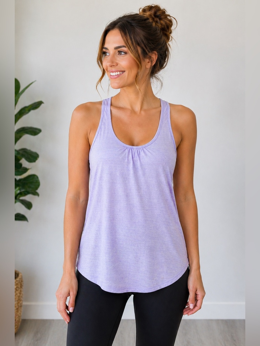 Lululemon 105 Singlet Tank Top Relaxed Fit Racerback Purple Size 8 M